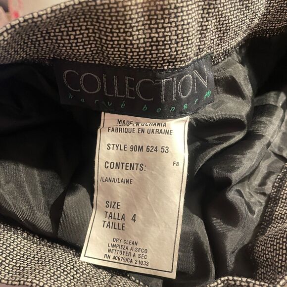 Vintage Harve Benard Wool Houndstooth High Rise Preppy Trousers Pants Size 4 - Picture 6 of 16